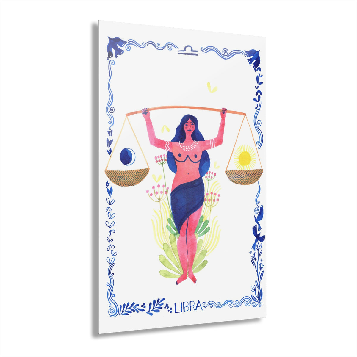 Libra's Luster: Acrylic Print with French Cleat Hanging