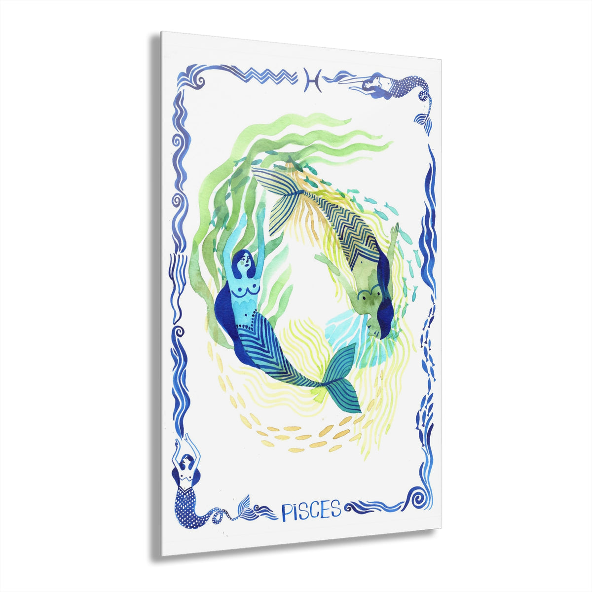 Pisces' Paradise: Acrylic Print with French Cleat Hanging