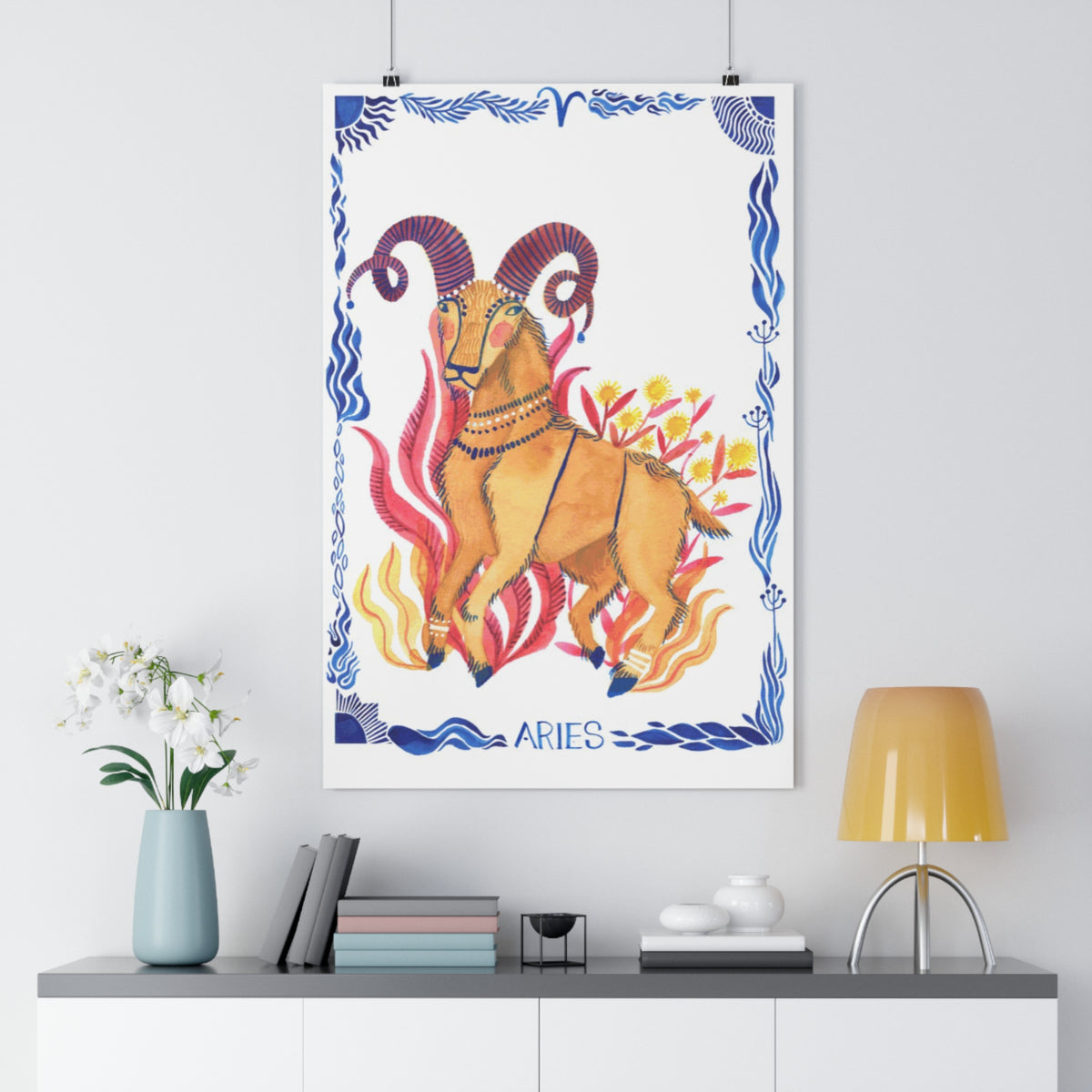 Fiery Spirit: Aries Giclee Print