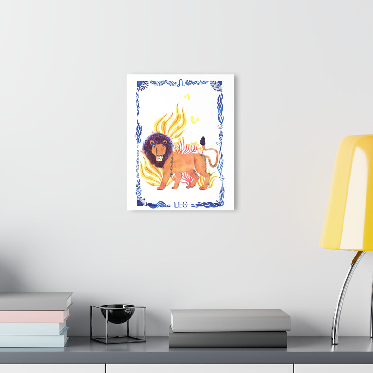 Solar Flare: Leo Acrylic Print with French Cleat Hanging