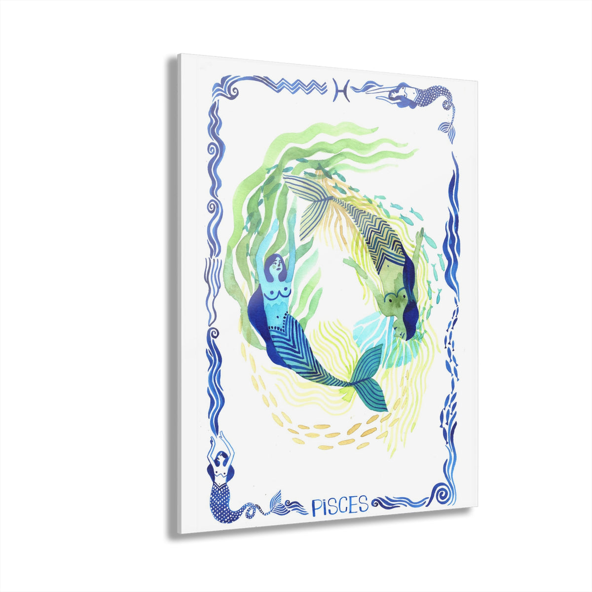 Pisces' Paradise: Acrylic Print with French Cleat Hanging